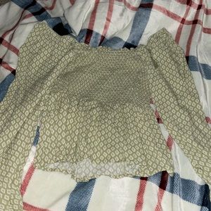 green ruffle long sleeve